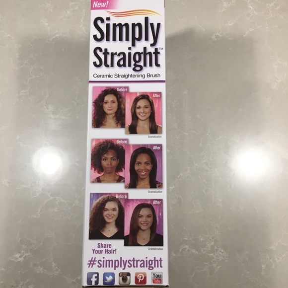Simply straight ceramic straightening brush - Picture 2 of 3